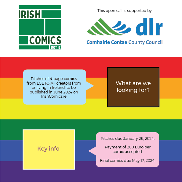 Open Call for Comics from LGBTQIA+ Creators for Pride 2024